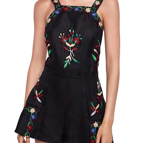Zara Embroidered Romper - Picture 6 of 12